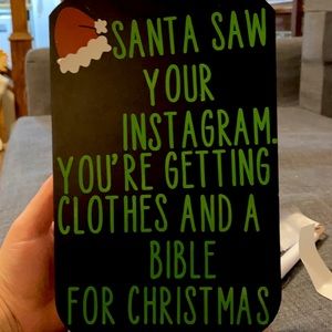 Hanging Christmas decor!